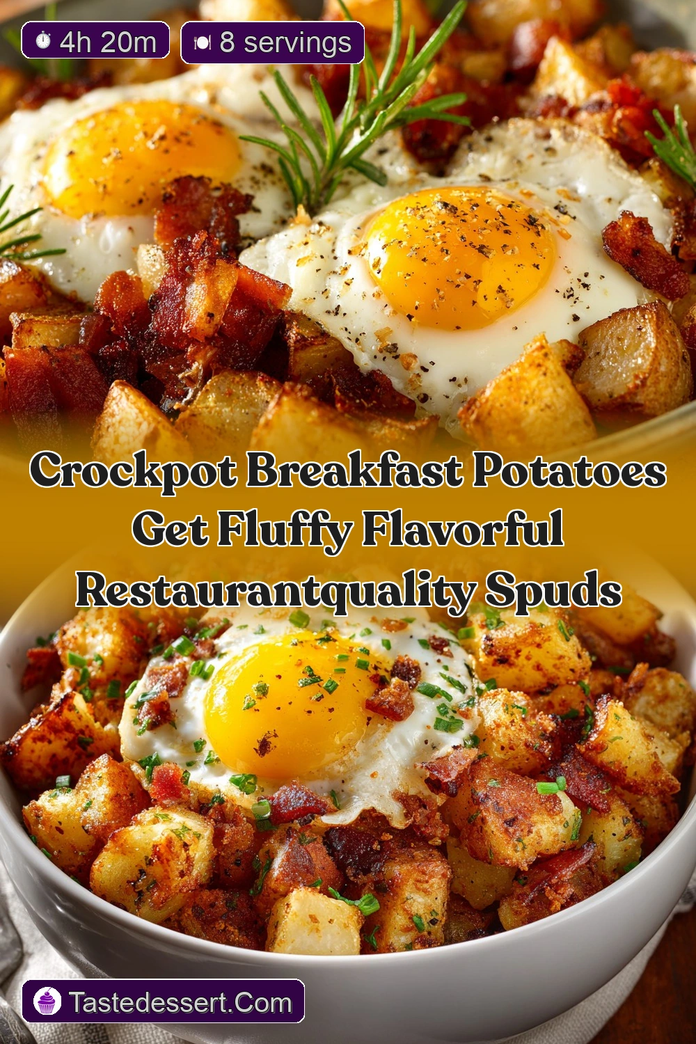 Crockpot Breakfast Potatoes Crispy Edges SetandForget…