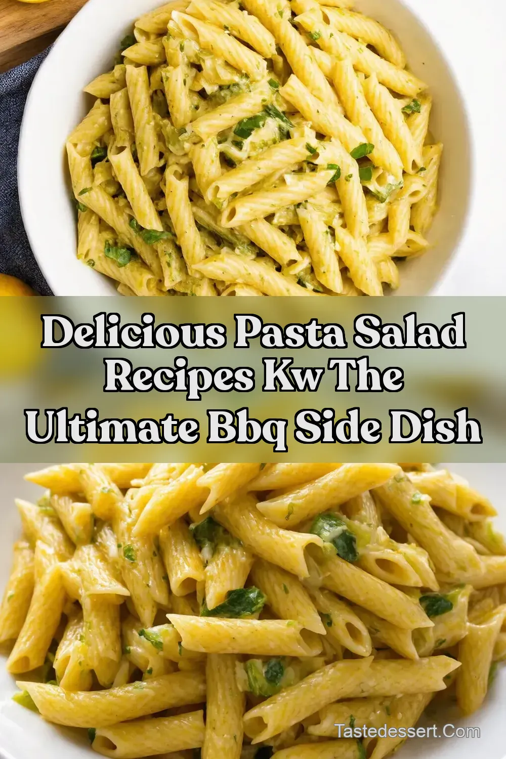 Zingy Lemon Pasta Salad The BEST Side Dish for BBQ - Taste&hellip;