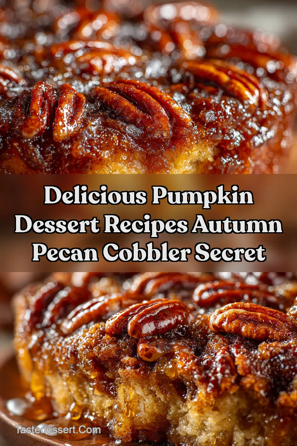 Pumpkin Pecan Cobbler Autumns Easiest Dessert Taste