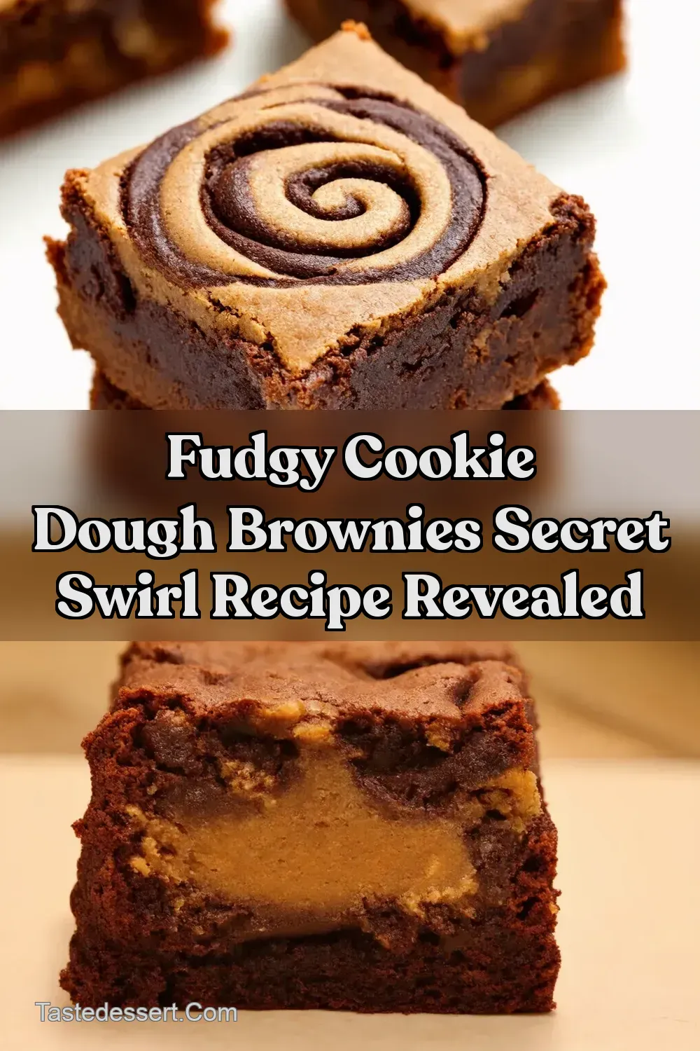 Cookie Dough Brownies Dinner My Double Delicious Swirls