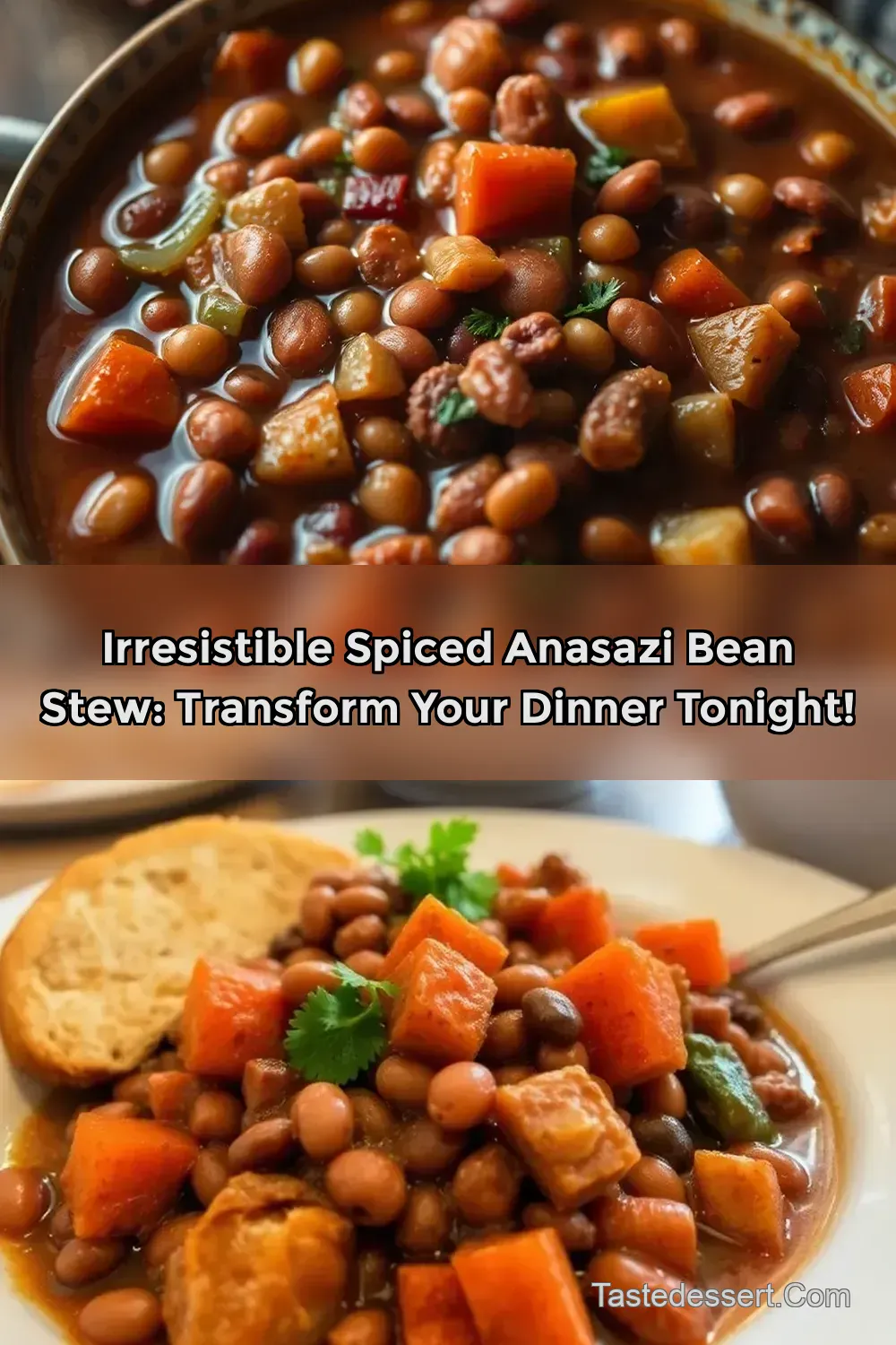 Comforting Spiced Anasazi Bean Stew: A Hearty Southwest…