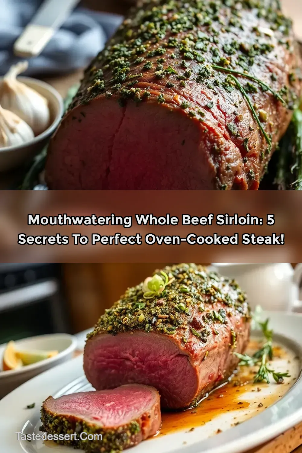 My Family's Favourite Roasted Whole Beef Sirloin with Herb…