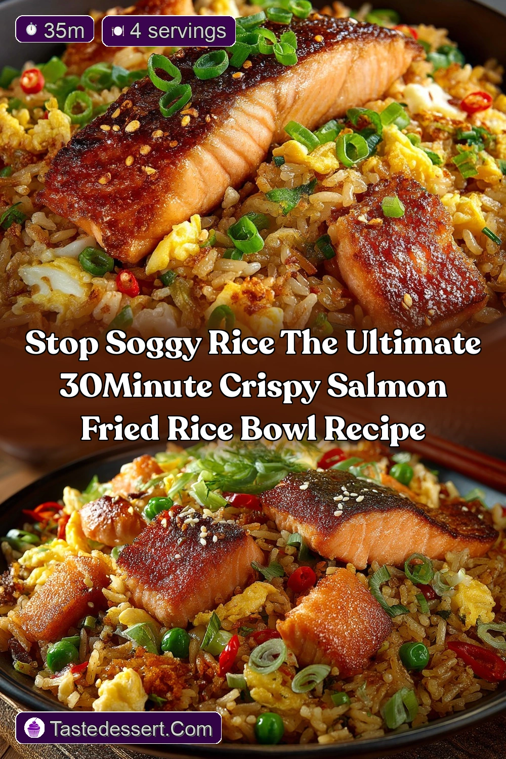 Foolproof Crispy Salmon Fried Rice Recipe Ready in 30 Mins