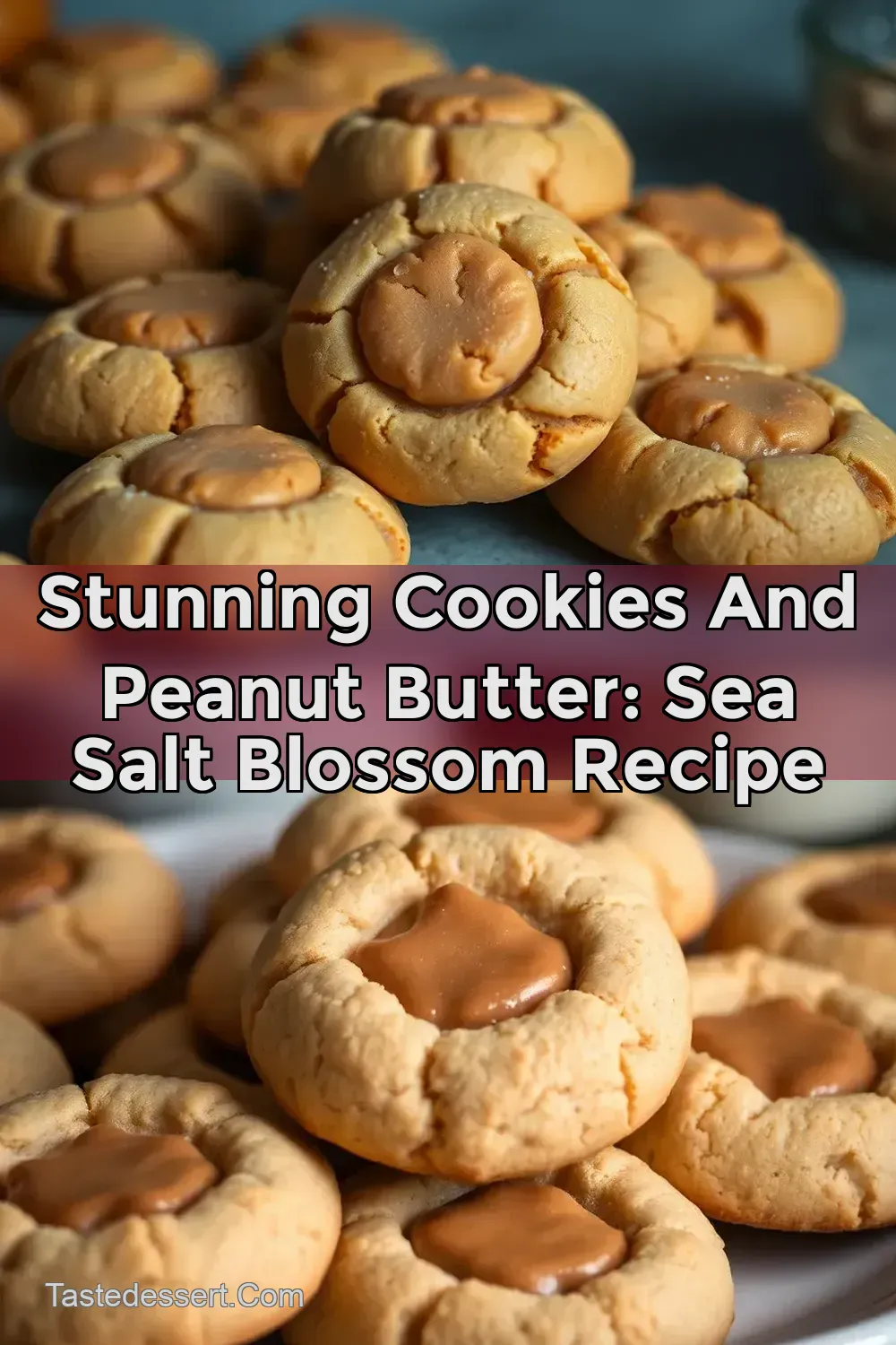 Stunning cookies and peanut butter: Sea Salt Blossom Recipe