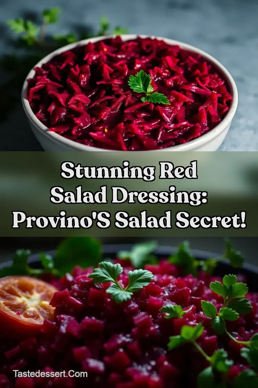 Stunning Red Salad Dressing: Provino' s Salad Secret!