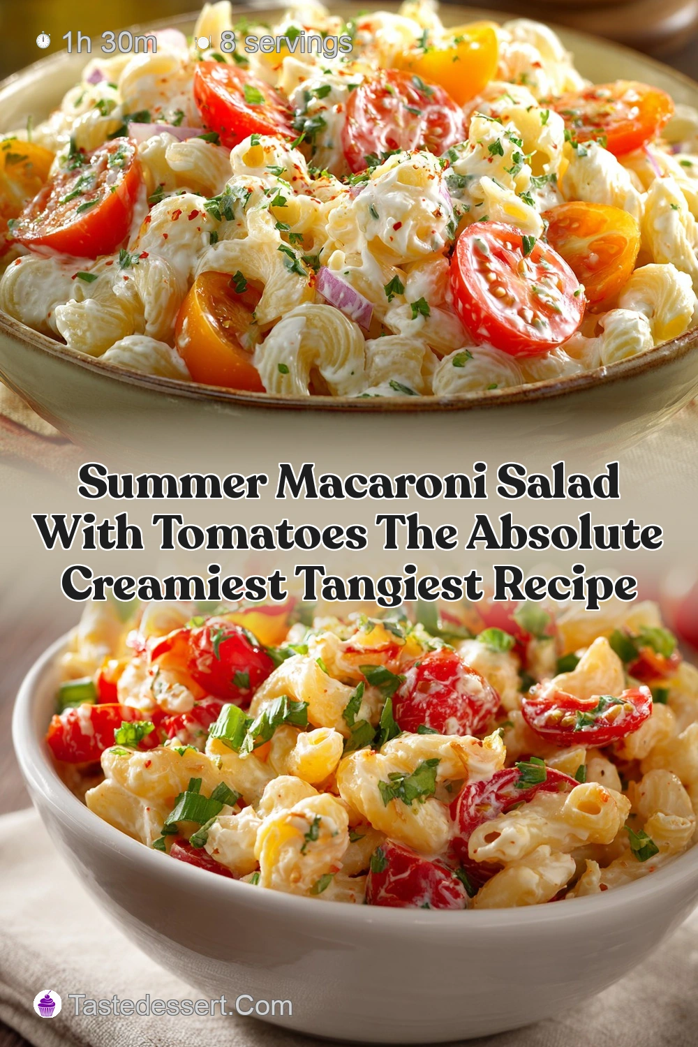 Summer Macaroni Salad with Tomatoes Our Best Creamy Picnic…