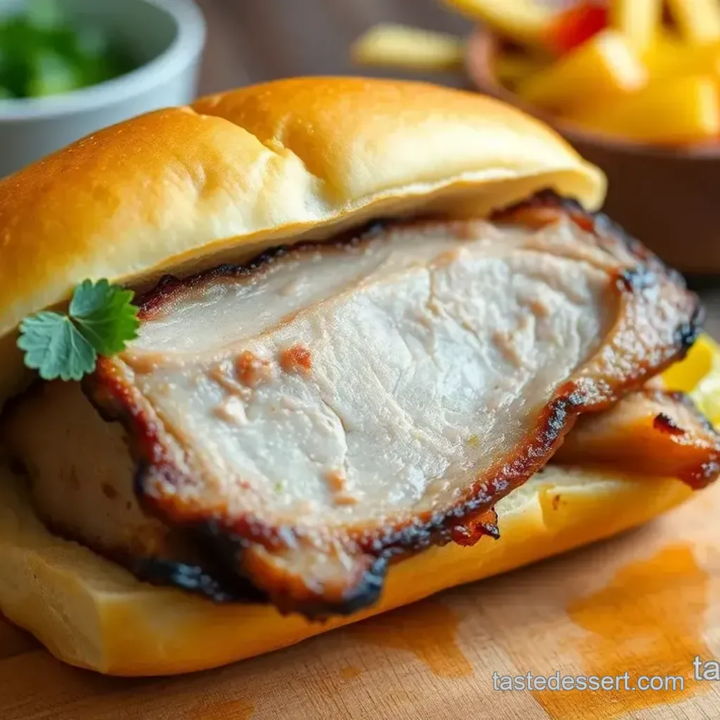 Ultimate Roasted Pork Belly Banh Mi Sandwich Taste Dessert
