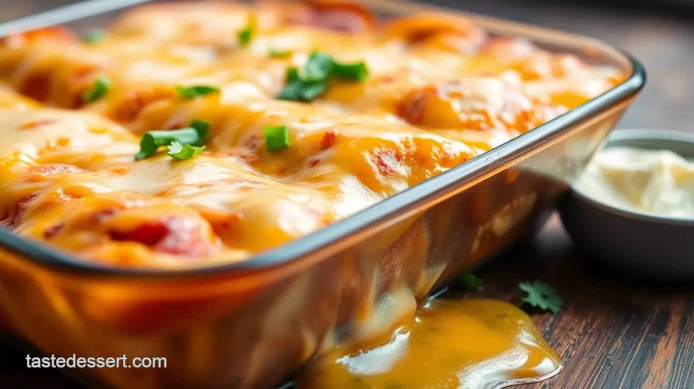 Bake Cheesy Chicken Enchiladas