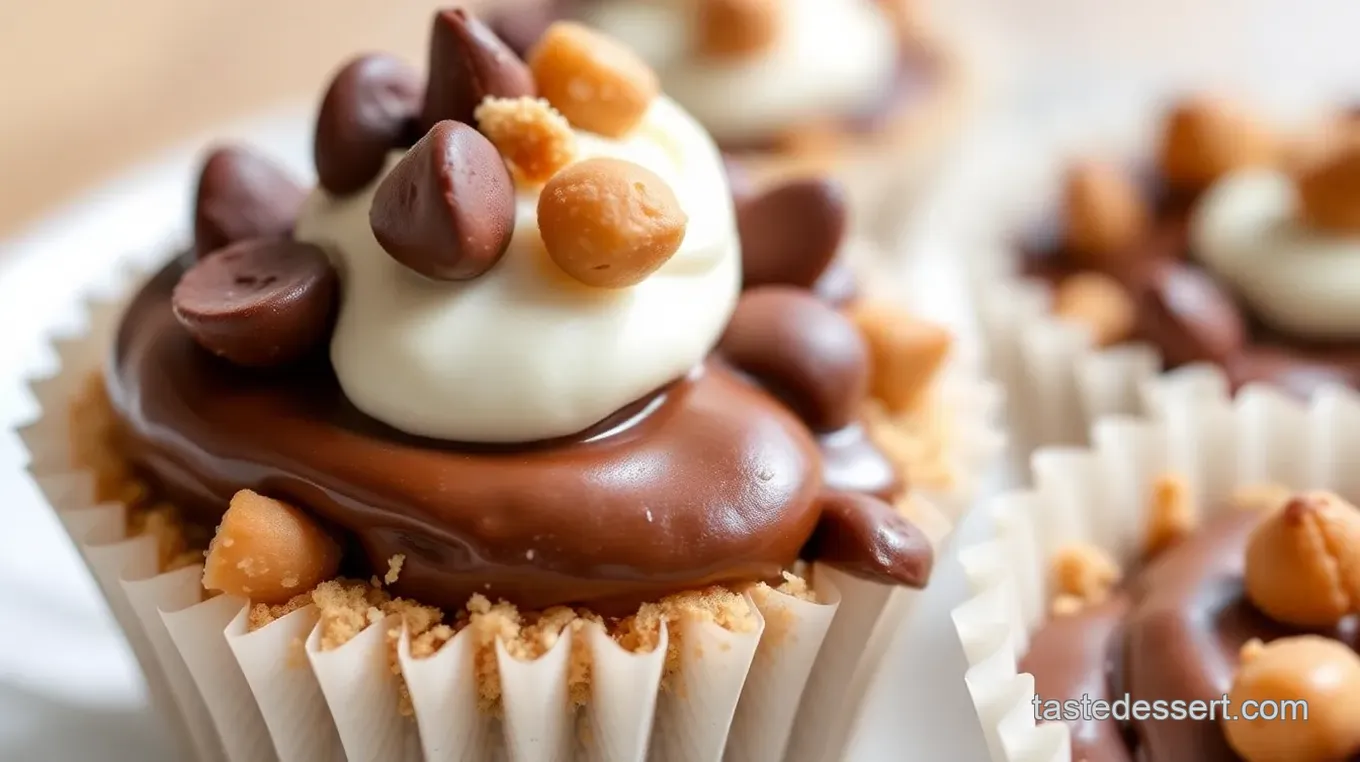 Chocolate Hazelnut Dessert Square Cups