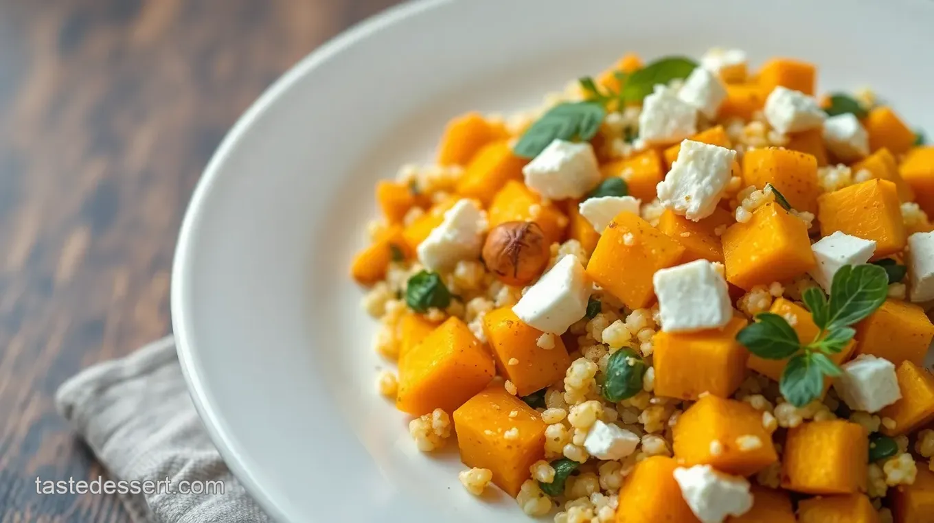 Bake Pumpkin Couscous Salad with Feta