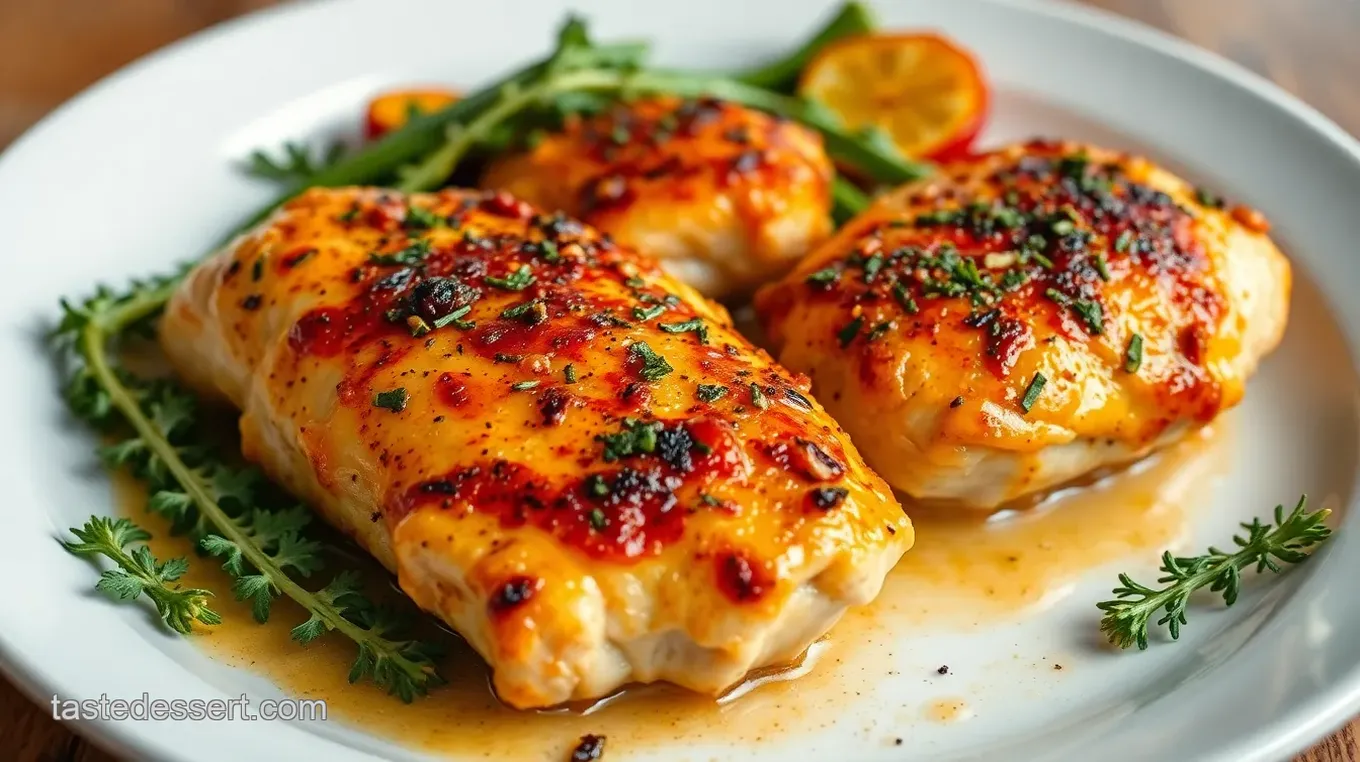 Baked Chicken Breasts with Spicy Garlic Flavor