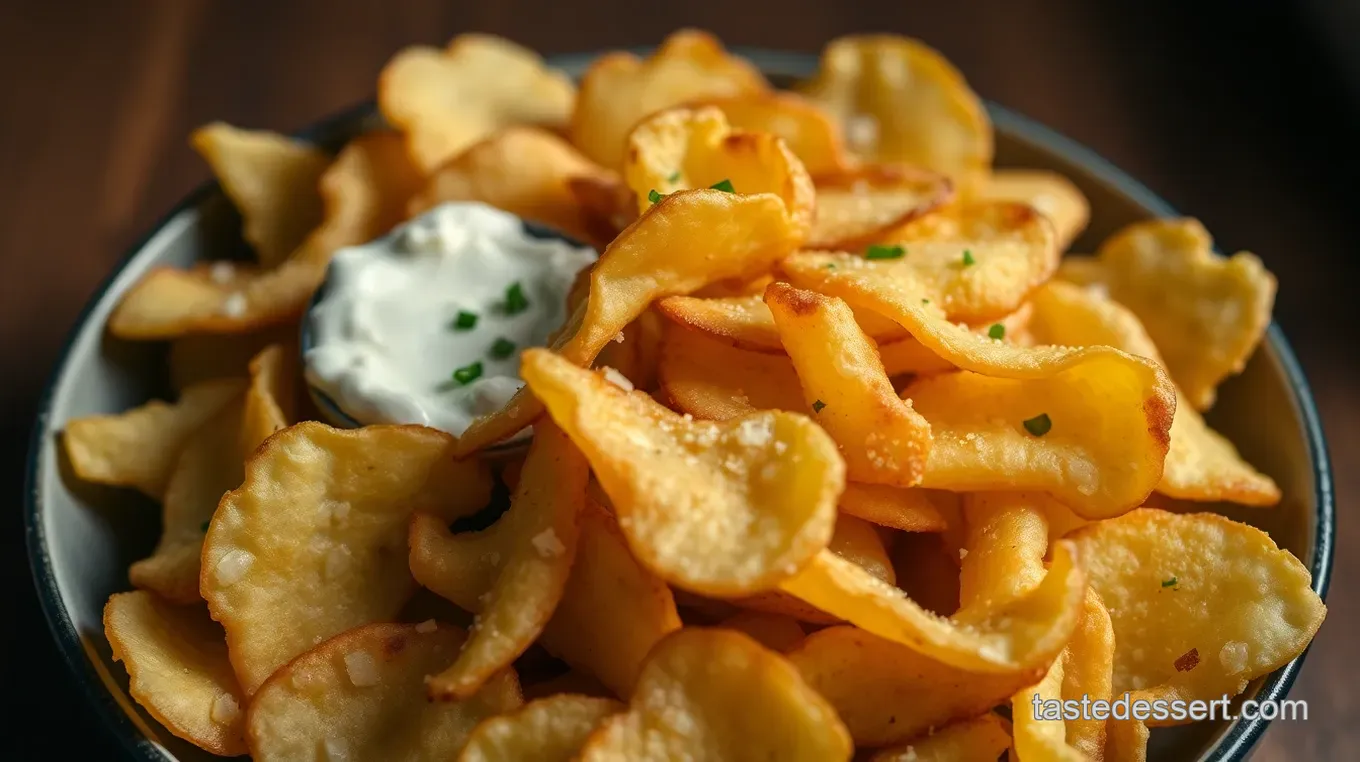 Easy & Delicious Sour Cream and Onion Chips: My Family' s Favourite Recipe Crispy Homemade Sour Cream and Onion Chips