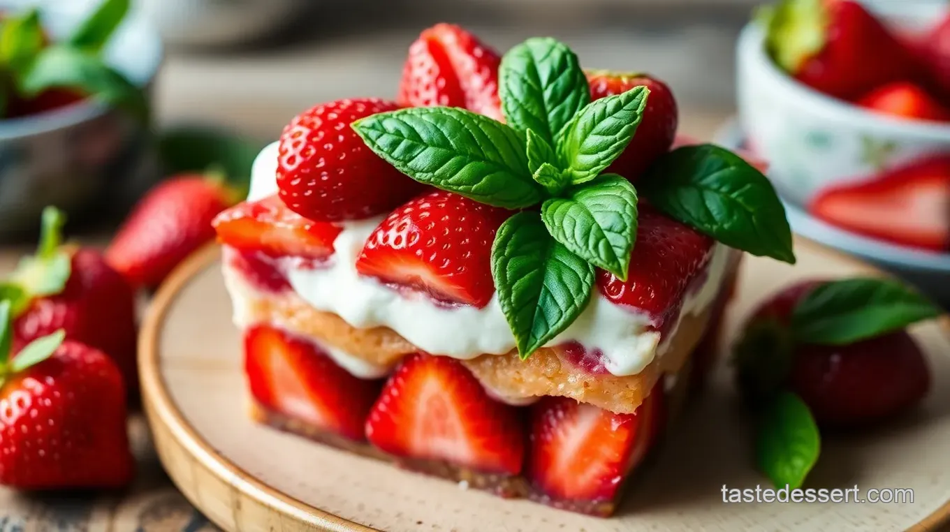 Strawberry Basil Parfait