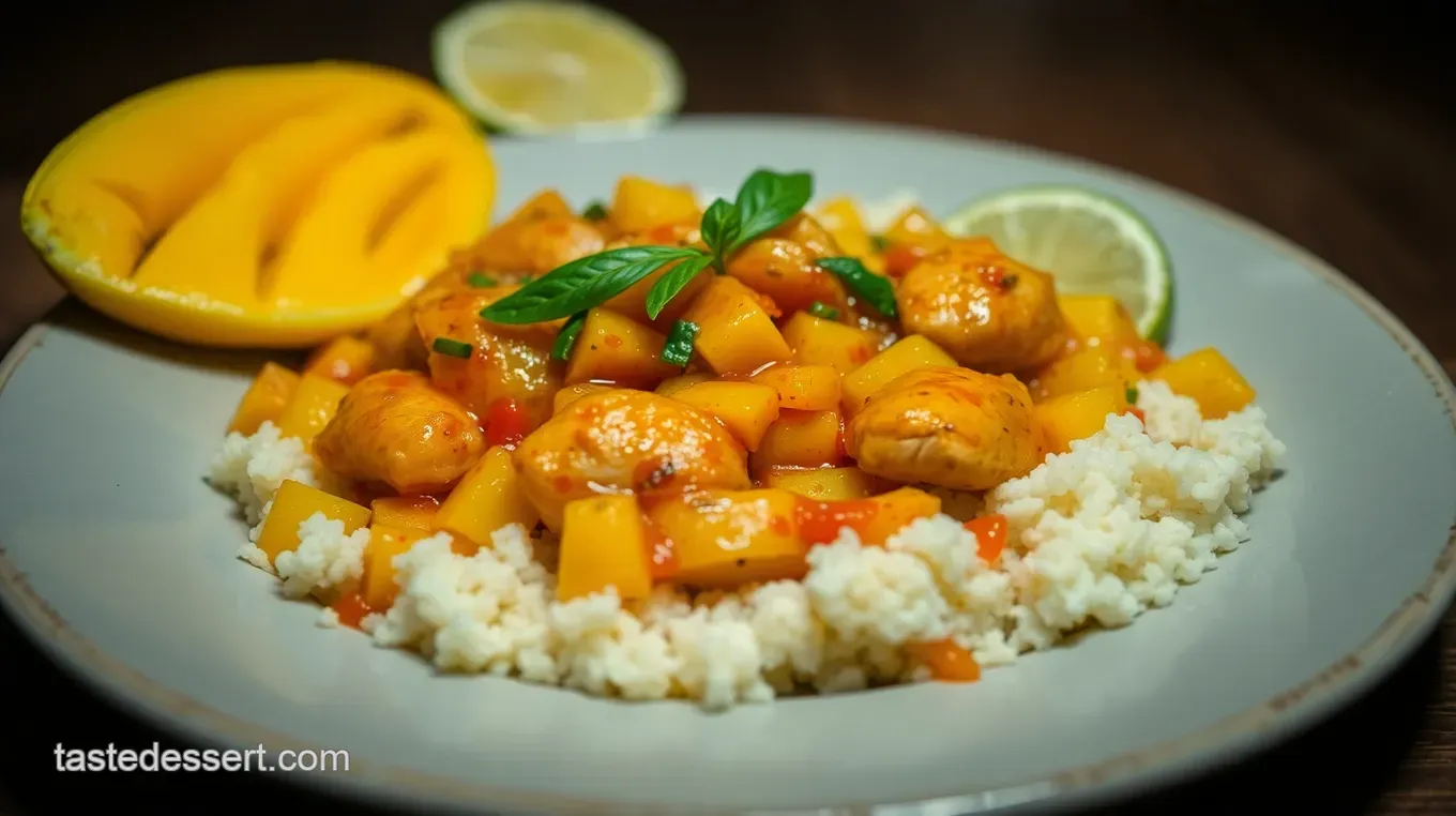 Delicious Mango Habanero Glazed Chicken: A Tropical Delight! Mango Habanero Glazed Chicken