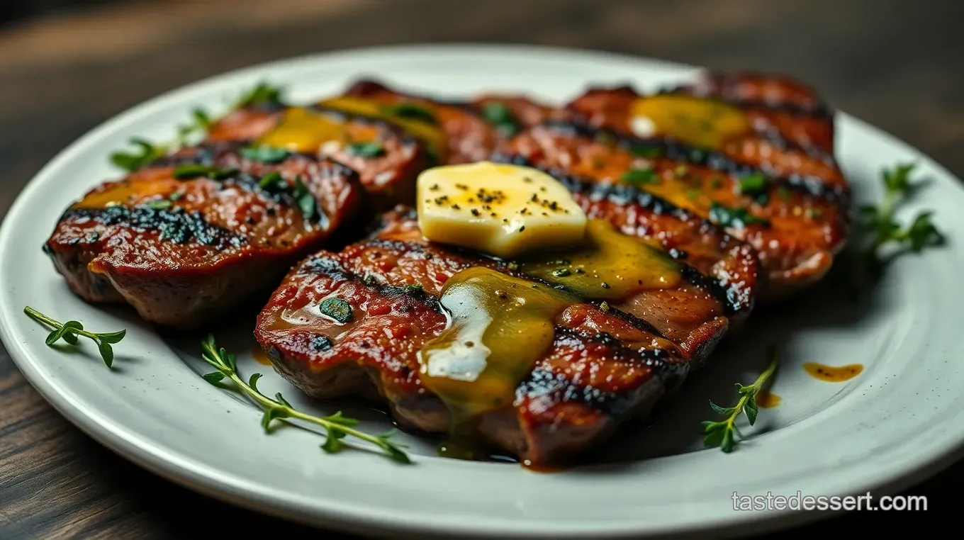 Easy & Juicy Sirloin Strip Steak: My Perfect Garlic Herb Butter Recipe Perfectly Seared Sirloin Strip Steak with Garlic Herb Butter