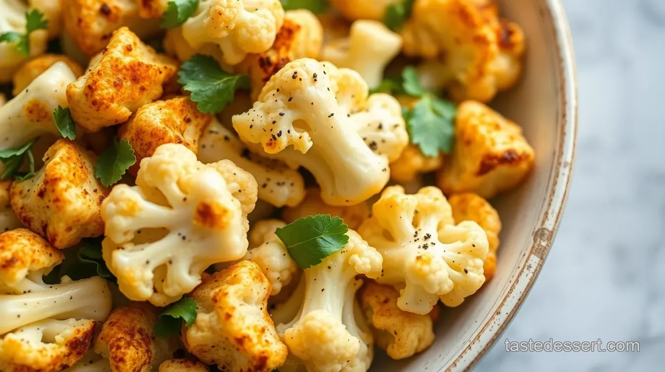 Spiced Roast Cauliflower Salad with Tahini Dressing