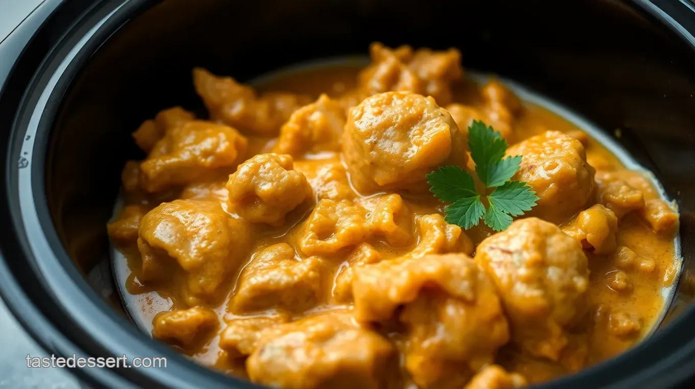 Leftover Goose Curry in a Slow Cooker