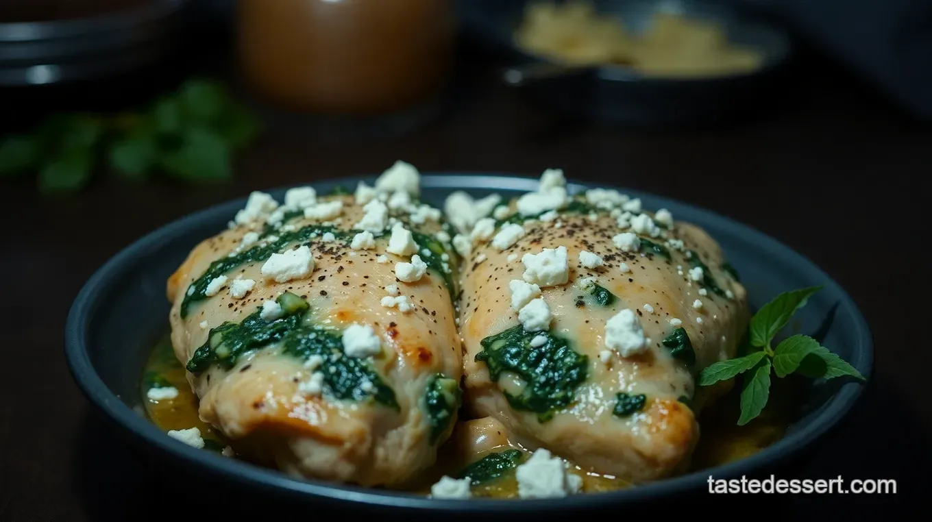 Easy & Delicious Uses for Canned Spinach: Spinach & Feta Stuffed Chicken Spinach & Feta Stuffed Chicken Breasts