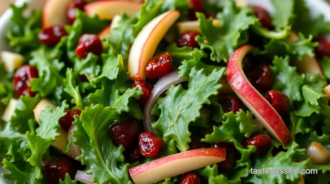 Tossed Kale Salad with Maple Dressing