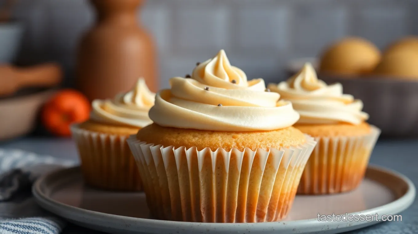 Whimsical Vanilla Bean Cupcakes with Colorful Buttercream