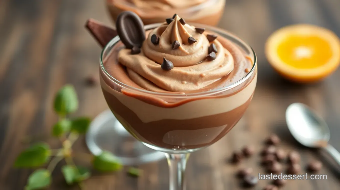 Chocolate Mousse Martini Dessert