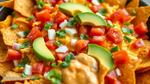 Bake Cheesy Nachos with Fresh Avocado Delight