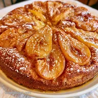 Almond Pear Cake for 8 Servings