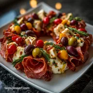 Antipasto Christmas Wreath Appetizer: Quick & Flavorful
