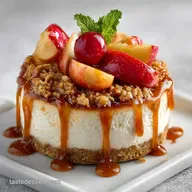 Apple Crisp Cheesecake for 12 Servings