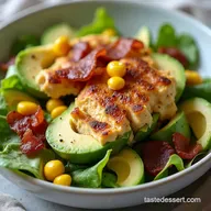 Best Avocado Chicken Salad with Bacon and Corn Recipe