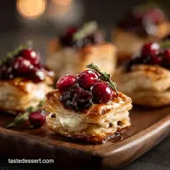 Baked Cranberry Brie Bites: Easy Puff Pastry Holiday Appetizers