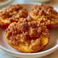 Baked Peach Dish Recipe for 4 Servings
