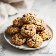 Banana Chocolate Chip Oatmeal Cookies for 18 Servings