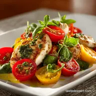 Basil Chicken and Tomato Salad The Best Fresh Summer Salad Recipe