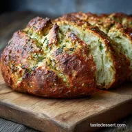 Rustic Basil and Garlic No Knead Bread The Ultimate Easy Artisan Cheat