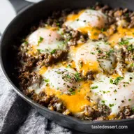 Ground Beef Eggs Skillet OnePan Breakfast Bliss