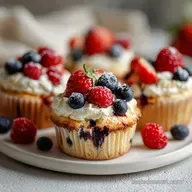 Berry Cream Cheese Muffins Ready in 35 Minutes