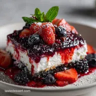 Berry Jello Lasagna: No-Bake Summer Delight