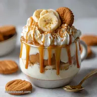 Biscoff Banana Pudding No-Bake Dessert with Cream Cheese