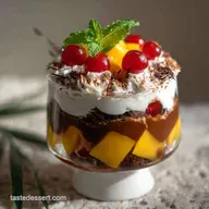 Black Forest Trifle Olive Mango in 40 Minutes