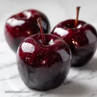 Black Poison Swirl Candy Apples Recipe: Halloween Party Ready