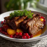 Delicious Jewish New Year Food Idea with Braised Brisket: Velvety Roast