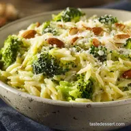 Broccoli and Orzo: Creamy Parmesan Pasta Ready in 35 Minutes