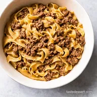 Easy Ground Beef Stroganoff Made With Simple Ingredients