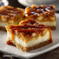 Caramel Apple Cheesecake Bars: Decadent Shortbread Squares