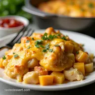 Cheesy Chicken Casserole An Easy Casserole Dishes Dinner