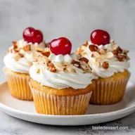 Cherry Almond Cupcakes in 35 Minutes