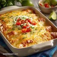 Chicken and White Bean Enchiladas with Creamy Sals Best Weeknight Comfort Bake