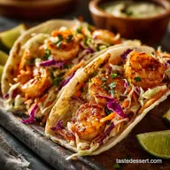 40Minute Healthy Shrimp Tacos Recipe with Creamy Chipotle Slaw