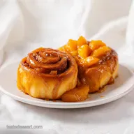 Cinnamon Roll Peach Cobbler: 45 Minutes